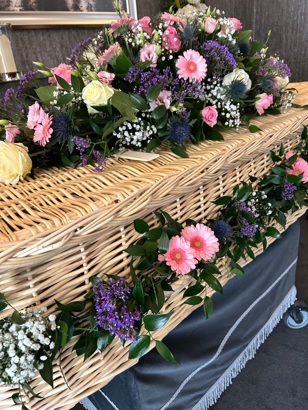 Cottage garden flower garland